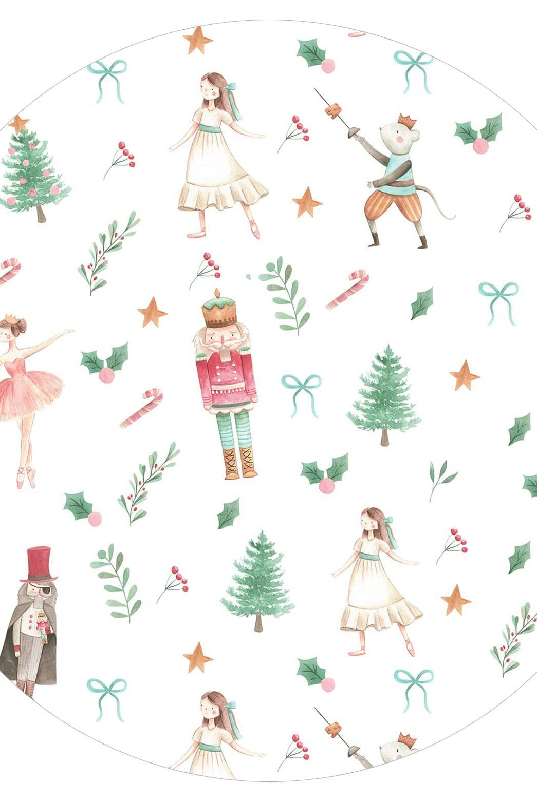 Vintage Nutcracker - Long Sleeve Cloud Soft Lounge Gown