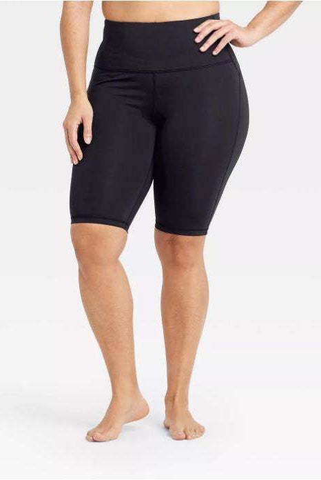 Athletic Black Thigh Pocket 11" Short