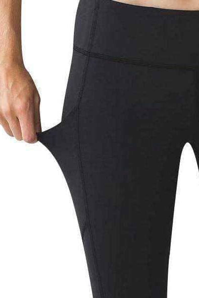 Black Live In Casual Leggings (Side Thigh Pockets)