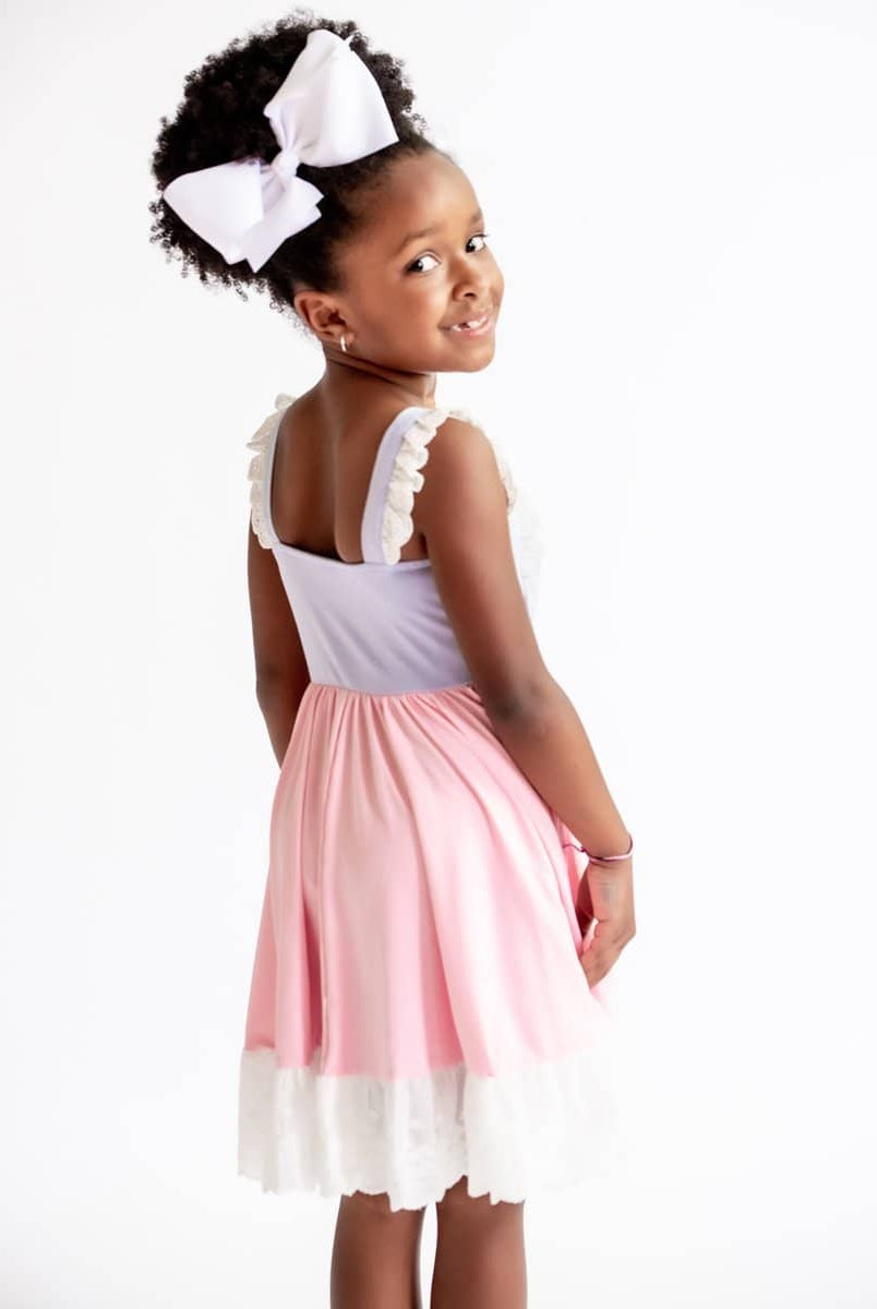 Spring 2022 Rapunzel Ruffle - Girls Hugs Twirl Dress - VER2