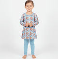 40% Off  Royals & Rebels Frosted Blossoms - Bamboo Long Sleeve & Pants Peplum Set