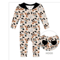 Boo Bash Hey Boo - Bamboo Hooded Zippy Romper
