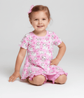 Sweet Escape Bows & Whiskers - Bamboo Short Sleeve & Shorts Peplum Set