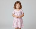 Adventure Awaits Pink Palace - Girls Short Sleeve Bamboo Twirl Dress