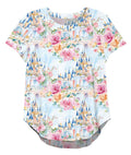 Castles & Cartoons Fairytale Dreams - Women's Bamboo Scoop Neck Short Sleeve Top