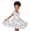 Castles & Cartoons Fairytale Dreams - Girls Short Sleeve Bamboo Twirl Dress