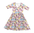 Castles & Cartoons Princess Blooms - Women's Bamboo A Line Dress