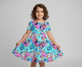 [Pre Sale] Pop Edit Encore - Girls Short Sleeve Bamboo Twirl Dress (EST SHIP MID APRIL)
