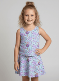 Fairytale Favorites Frozen Flowers - Girls Athletic Skort Set