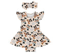 Boo Bash Hey Boo - Bamboo Twirl Skirt Bodysuit