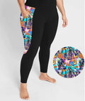 Boo Bash Jack Attack - Adult Casual Thigh Pocket Cloud Soft Leggings