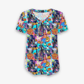 Boo Bash Jack Attack - Women's Bamboo V Neck Short Sleeve Top