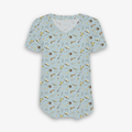 Castles & Cartoons Potter Magic - Women's Bamboo V Neck Short Sleeve Top