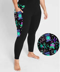 Boo Bash Haunted Mansion - Adult Casual Thigh Pocket Cloud Soft Leggings