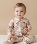 Something Special Mocha Latte - Bamboo Zippy Romper  (FINAL SALE)