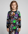 Frightfully Fun Neon Nightmare - Bamboo Long Sleeve Lounge Set