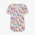 Castles & Cartoons Princess Blooms - Women's Bamboo V Neck Short Sleeve Top
