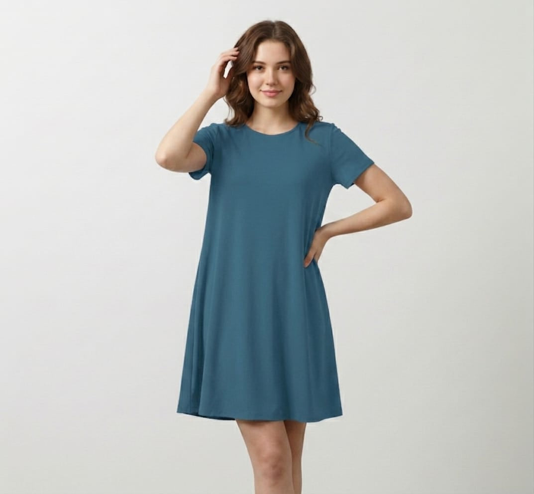 [Pre Order] Simply Solids Sea you Later - Women's Bamboo Lounge Dress ...
