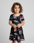 Pop Edit Hunters - Girls Short Sleeve Bamboo Twirl Dress