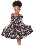 Boo Bash Evil Magic - Girls Short Sleeve Bamboo Twirl Dress
