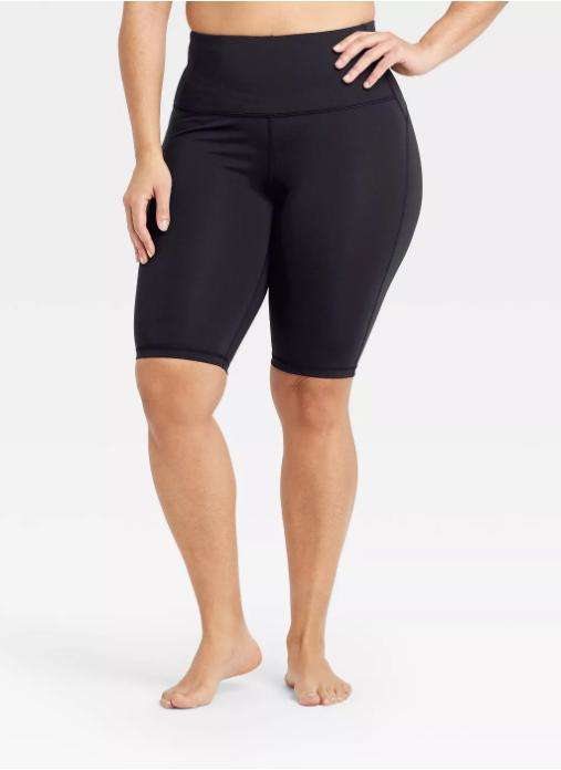 Athletic Black Thigh Pocket 11" Short