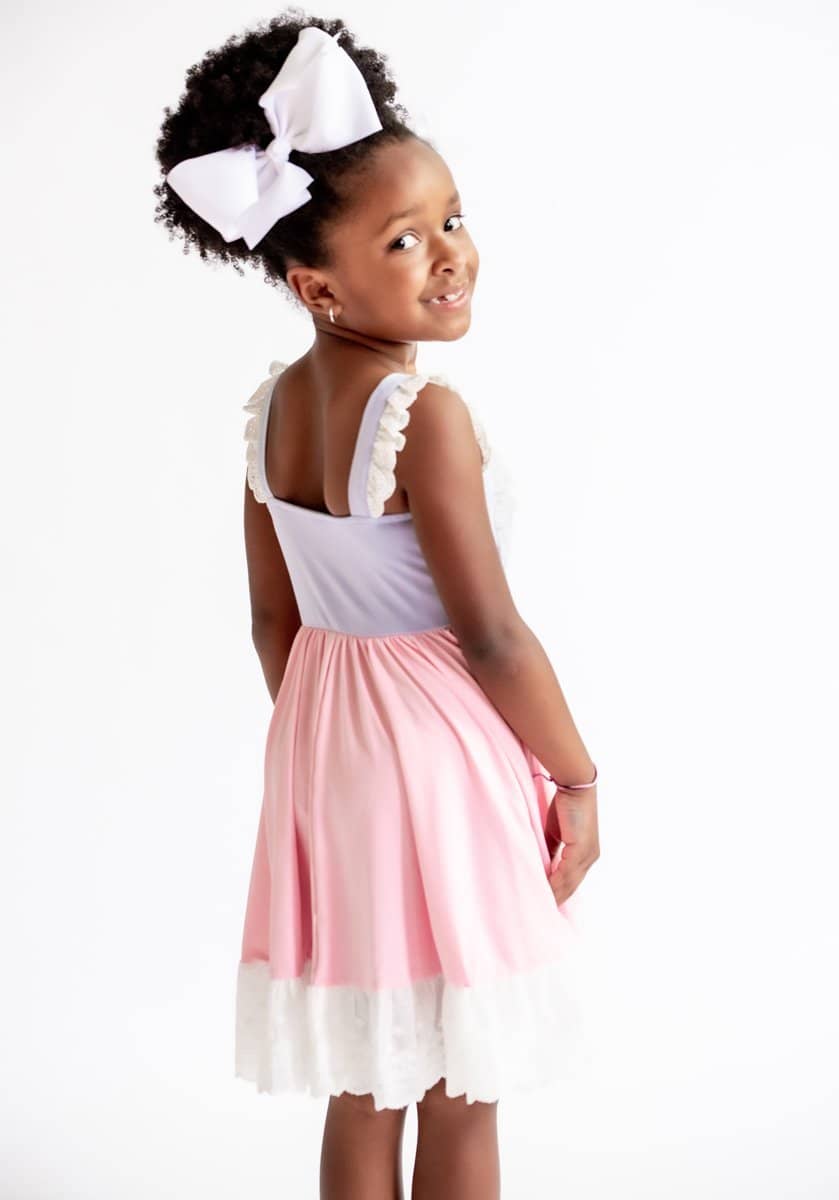 Spring 2022 Rapunzel Ruffle - Girls Hugs Twirl Dress - VER2